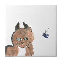 Should I... Dan, the Kitten, and a Butterfly Tiles