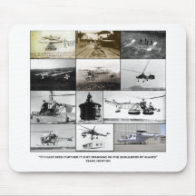 Shoulders of giants Helicopter Mouse Pads