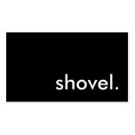 shovel. business card template