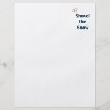 Shovel The Snow Reminders Flyers