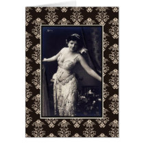 Show Girl circa 1920 Greeting Cards