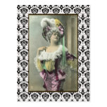 Show Girl Risque French Dancer Postcard