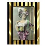 Show Girl Risque French Dancer Postcard