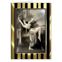 Show Girl Vintage Risque French Postcard