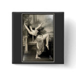 Show Girl Vintage Risque French Postcard buttons