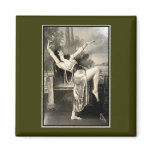 Show Girl Vintage Risque French Postcard magnets