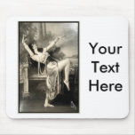 Show Girl Vintage Risque French Postcard mousepads