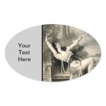 Show Girl Vintage Risque French Postcard Stickers