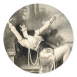 Show Girl Vintage Risque French Postcard stickers