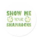 Show Me Your Shamrocks stickers