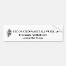 Show off That you are a Paintball Vet Bumper Stickers