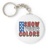 Show Your Colors USA Design Keychains