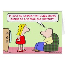 shows geared mentality greeting card
