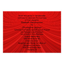Showstopper Red Wedding Invite