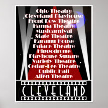 Showtime In Cleveland Poster Print