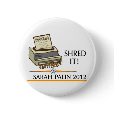 Shred the constitution pins by 2GIOSdotCOM