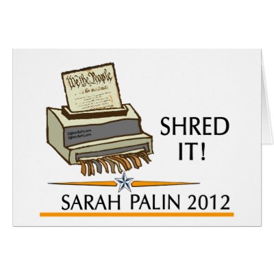 Shred the constitution card by 2GIOSdotCOM