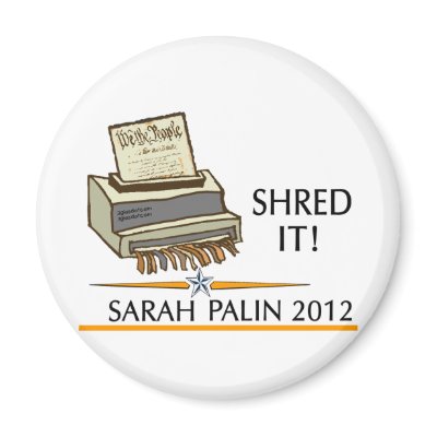 Shred the constitution magnet by 2GIOSdotCOM