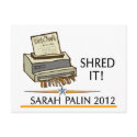Shred the constitution postcards
