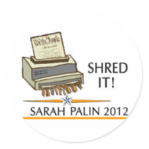 Shred the constitution stickers