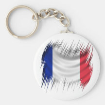 Shredders French Flag Keychains