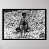 Shrimp and Oyster Boy Worker 1911