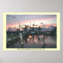 Shrimp Boat Reflection, Grand Isle LA posters