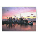 Shrimp Boats at Sunset cards