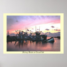 Shrimp Boats st Grand Isle Posters