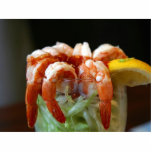 Shrimp Cocktail Lemons Lettuce Seafood photo sculptures