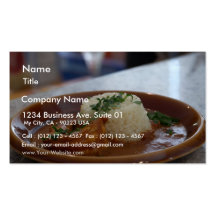 Shrimp Masala Made With Jumbo Prawns Business Card Templates