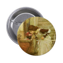 Shrine, JW Waterhouse, Vintage Victorian Portrait Buttons