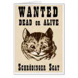 Shrodinger’s cat wanted poster cards