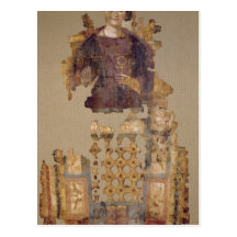 Shroud depicting a woman holding an ankh post cards