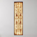 Shroud of Turin, ENHANCED, full image Jesus Christ posters