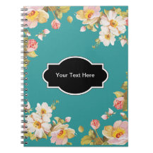 Shrub Roses Personalised Stationery Spiral Note Books