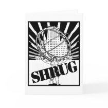 SHRUG Inspired by the Novel Atlas Shrugged Card