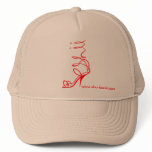 Shu Band lace high heel Trucker Hat w/ website