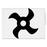 shuriken black ninja star cards