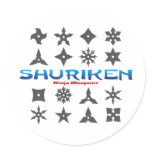 Shuriken Ninja Weapons stickers