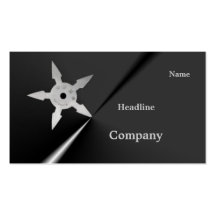 Shuriken Profile Card Business Card Template
