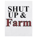 shut up and farm flyers