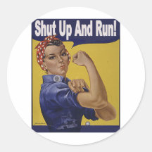 Shut up and RUN!!! Sticker