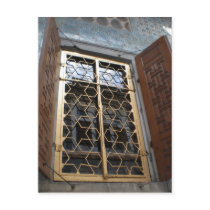 Shuttered Window Postcard