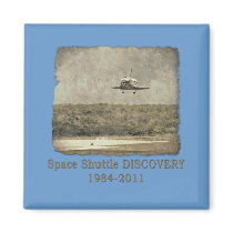 Shuttle DISCOVERY Commemorative Tshirt Refrigerator Magnet