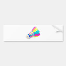 Shuttlecock Bumper Sticker
