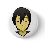 Shy but loving Anime character! Pinback Button