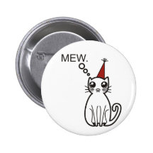 Shy Kitty Button