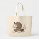 Shy Wolf Canvas Bag