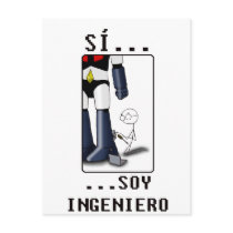 Sí, soy ingeniero postcards